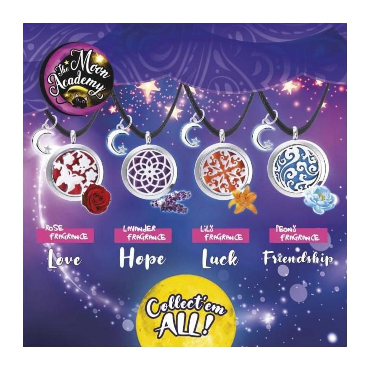 LISCIANI GIOCHI Collection d'amulettes parfumées - LISCIANI - Chance, amour, santé et amitié