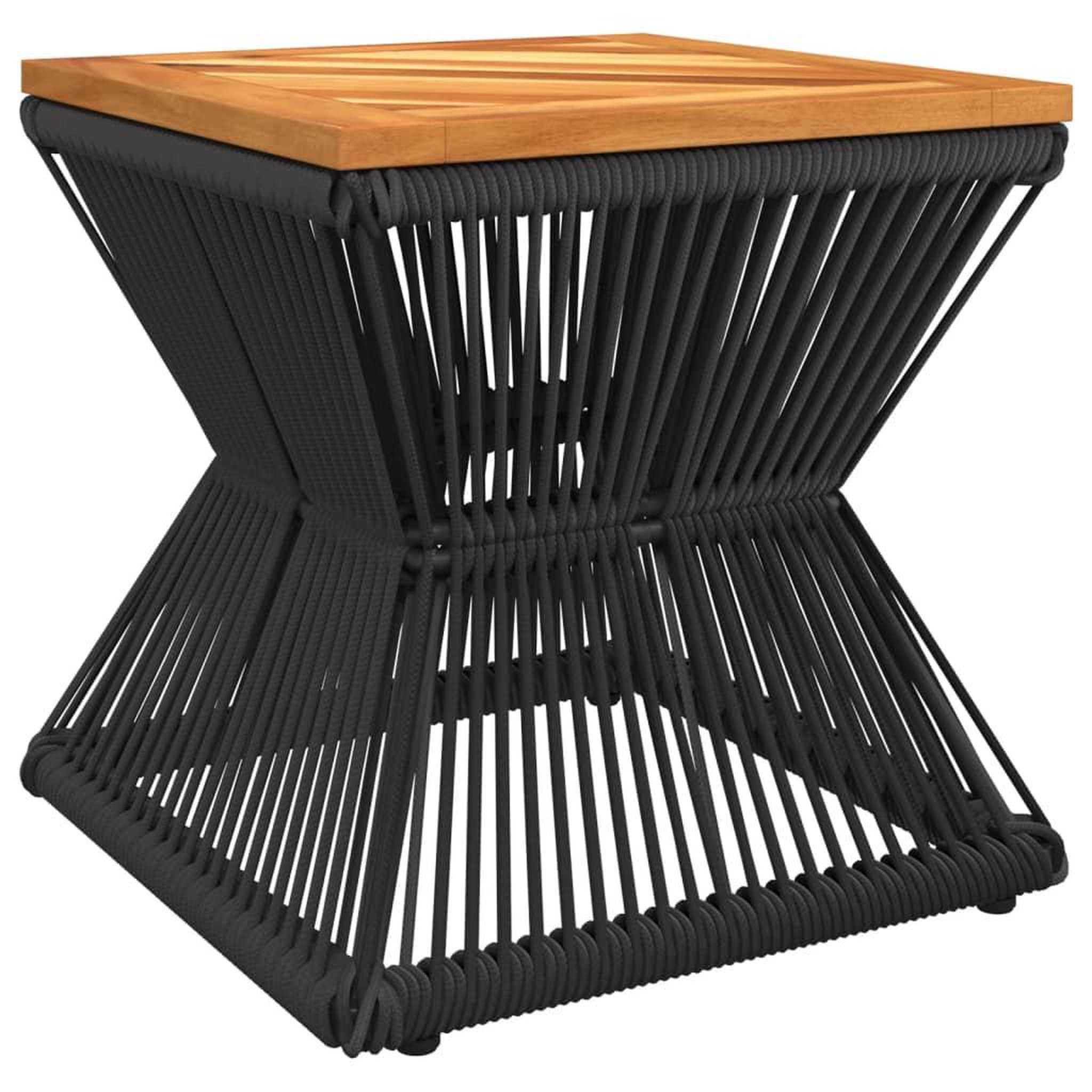 Voir la diapositive 2 : VIDAXL Table basse avec base en fil de fer noir bois d'acacia massif