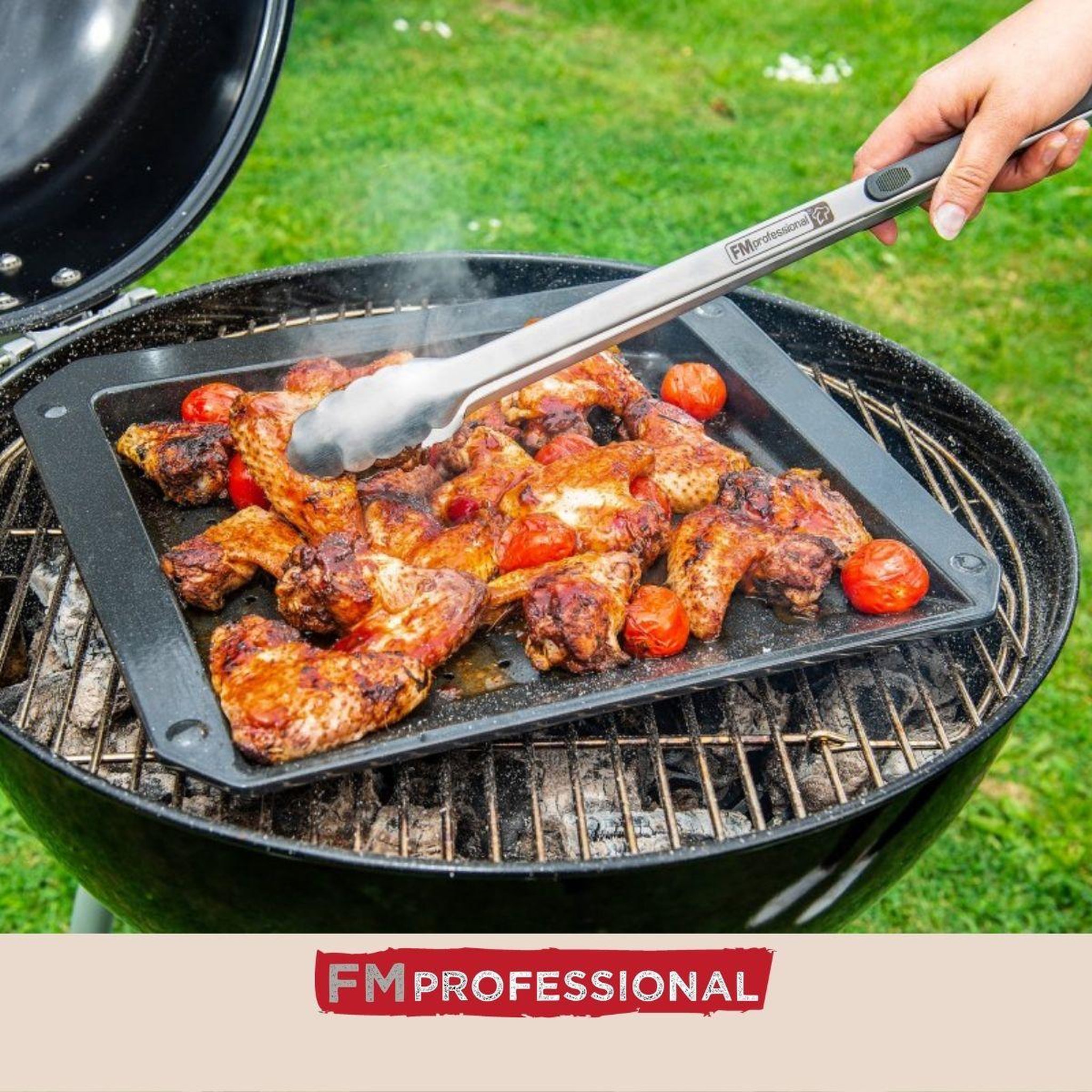 Voir la diapositive 6 : FM PROFESSIONAL Pince à barbecue inox 46 cm fm professional barbecue