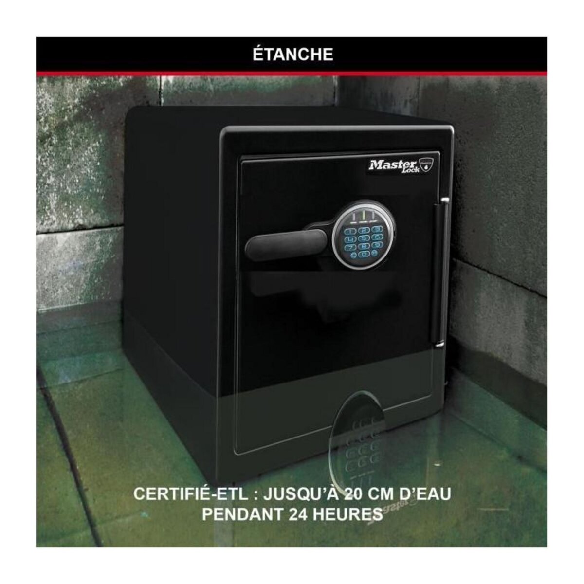 Master lock Coffre-fort [Ignifuge et Etanche] [XXL 56,6L] [combinaison électronique] - LFW205FYC