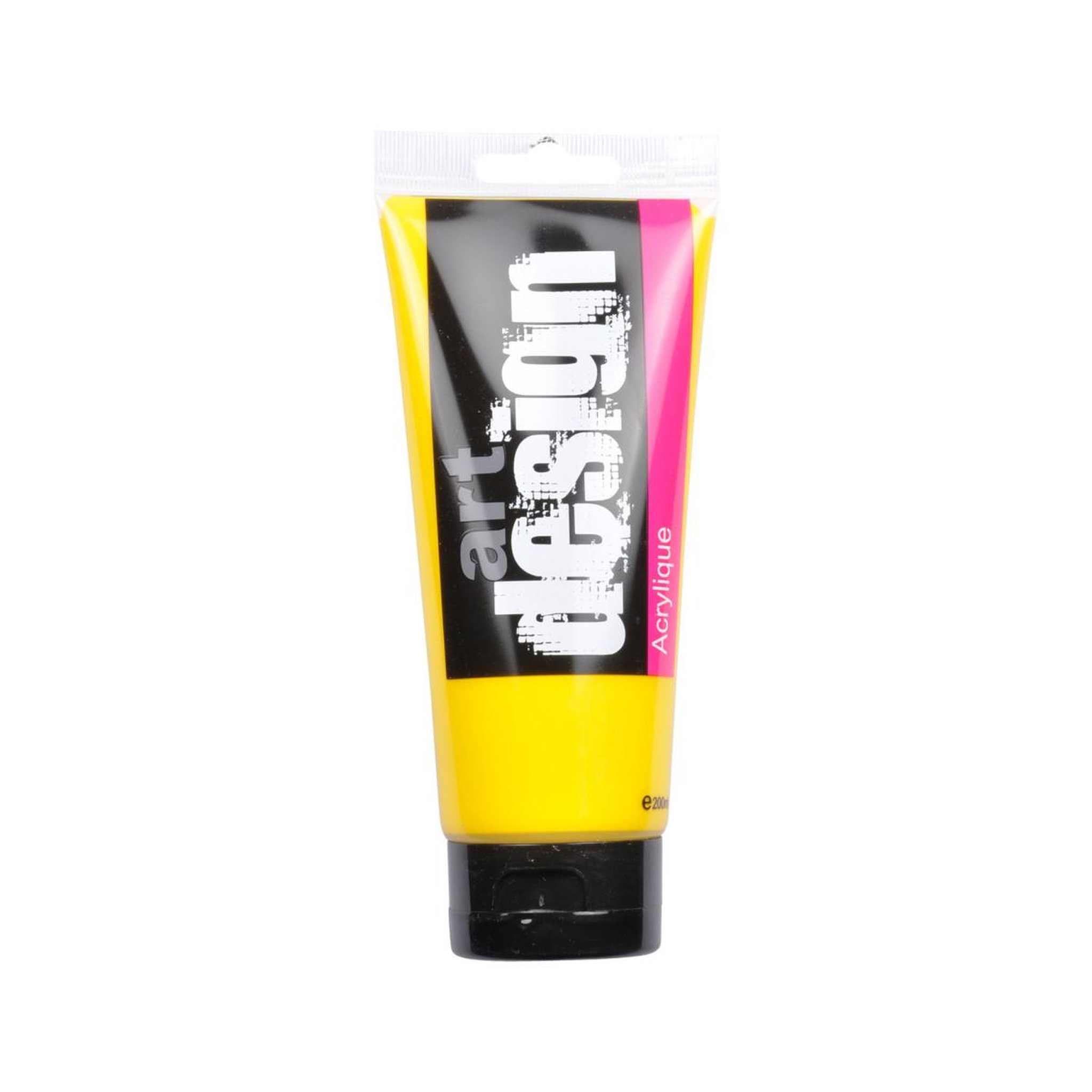 HOMEA Tube de Peinture Acrylique  Klee  200ml Jaune