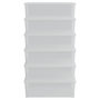 Voir la diapositive 3 : VIDAXL Boîtes de rangement en plastique 6 pcs 25 L empilables