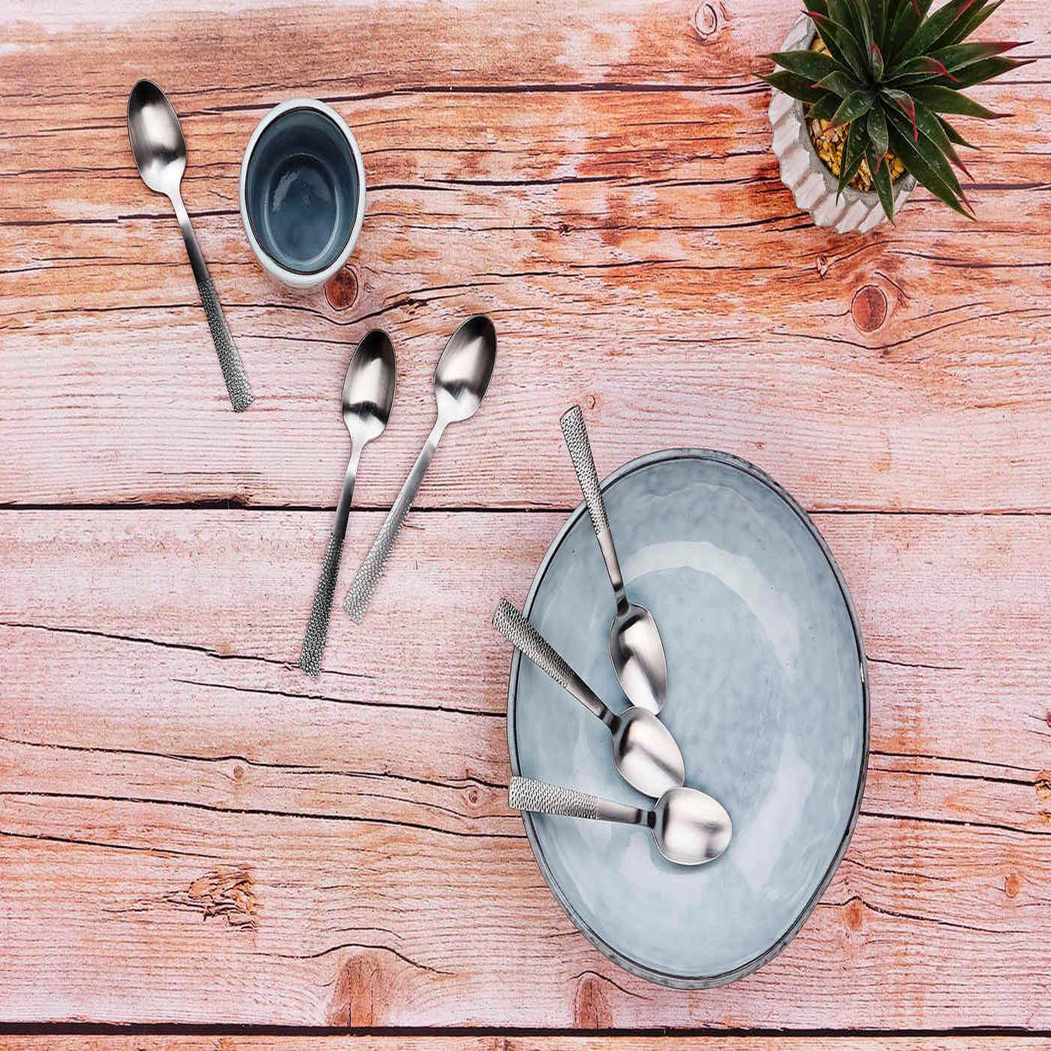 Voir la diapositive 2 : BJORN Coffret 6 petites cuillères finn - silver