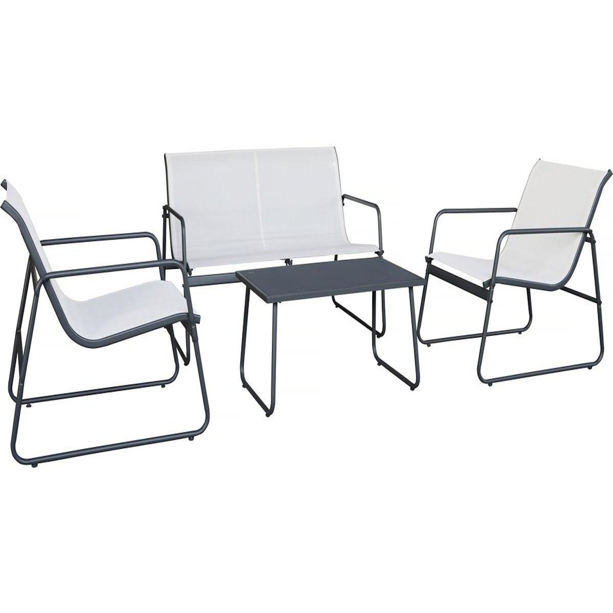 Habitat et Jardin Salon de jardin en métal  Fortaleza  - 4 places - Beige