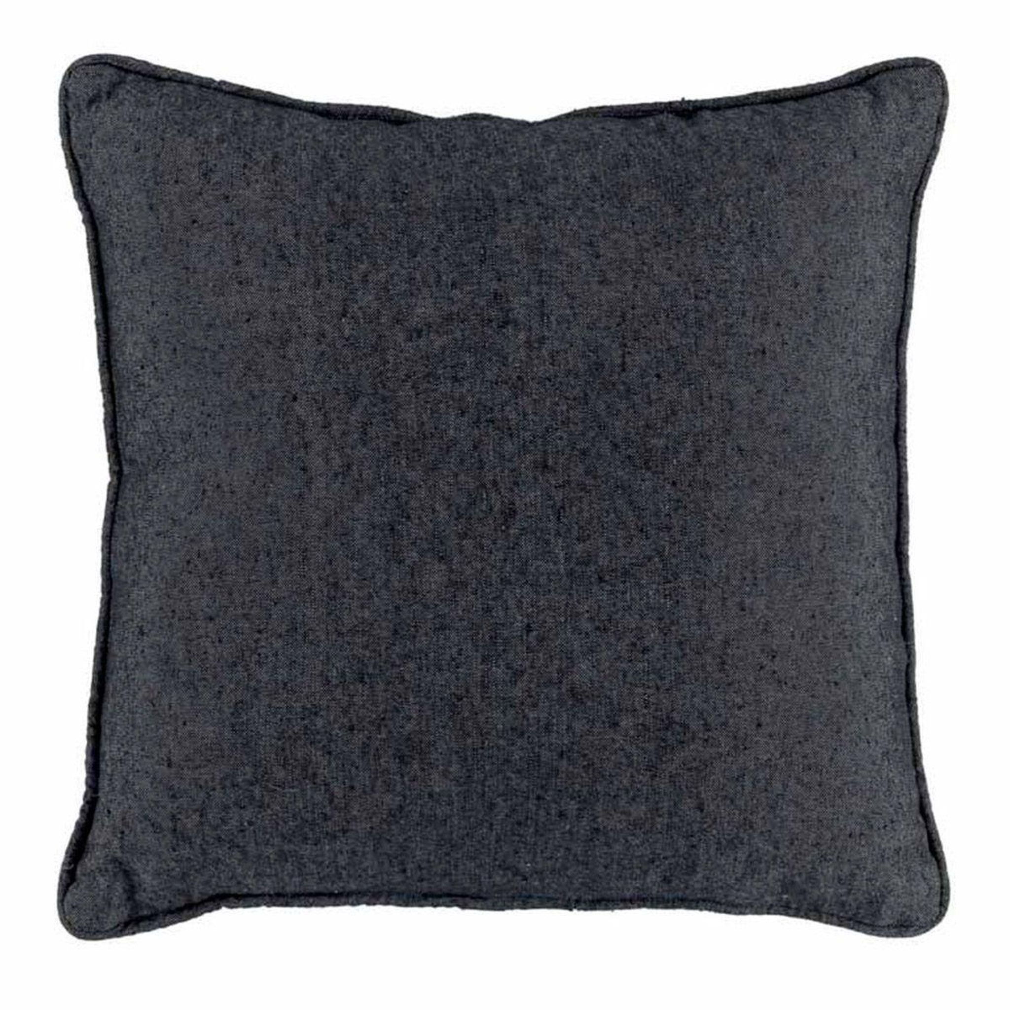 Douceur d'Intérieur Coussin carré déco  texas  40x40cm anthracite