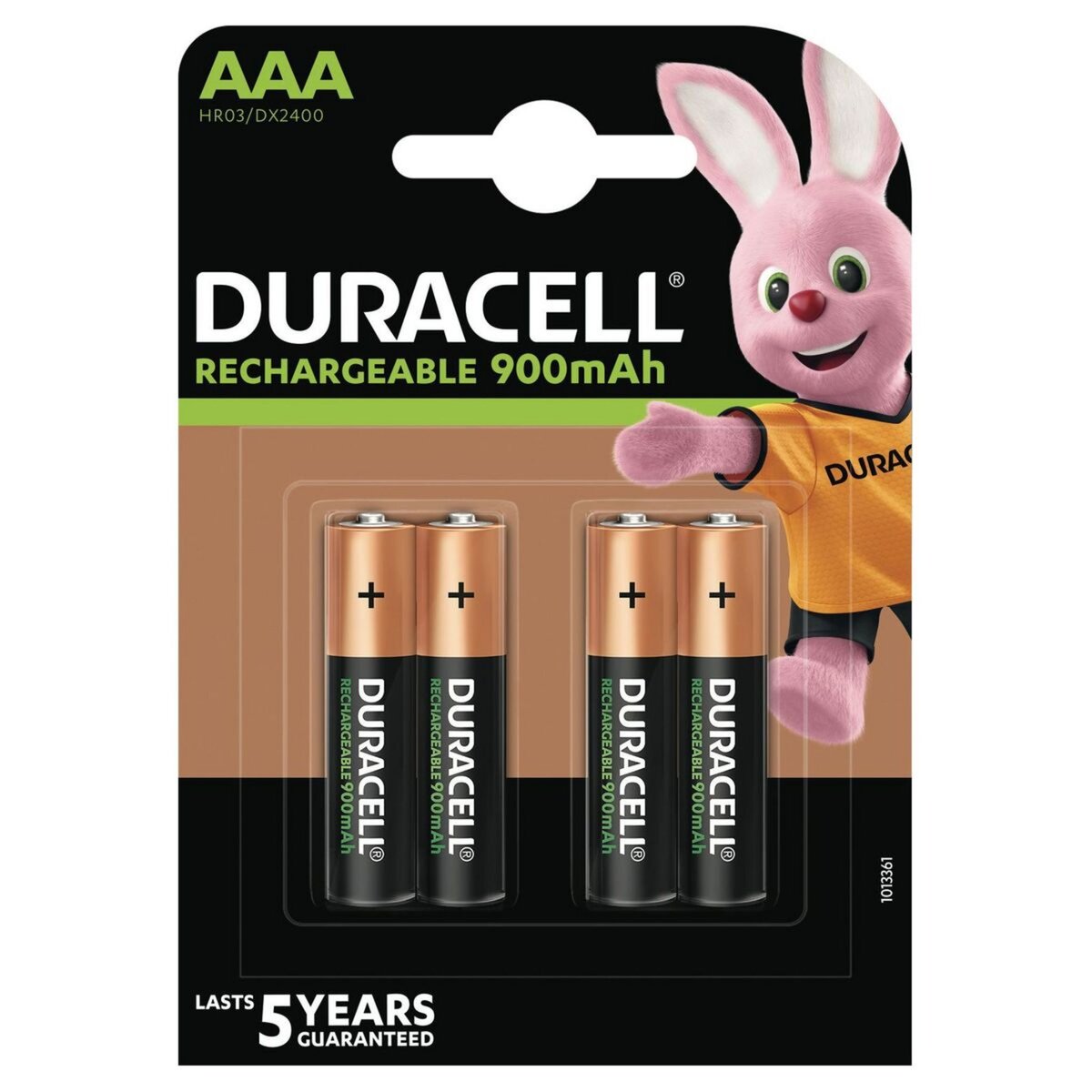 DURACELL Piles AAA/HR03 rechargeables 900mah x4