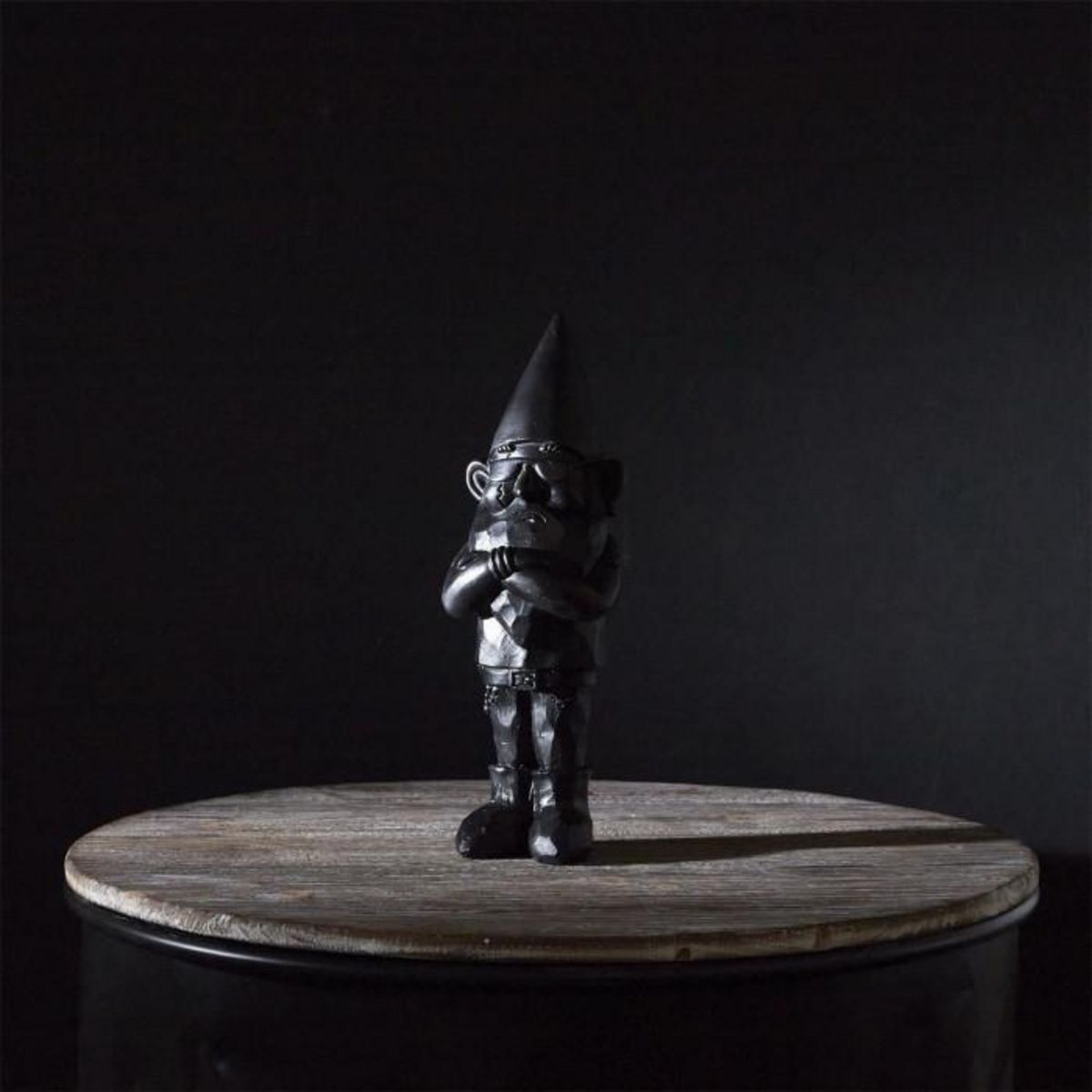 Paris Prix Statuette Design  Nain de Jardin Bad  33cm Noir