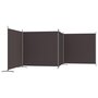 Voir la diapositive 5 : VIDAXL Cloison de separation 4 panneaux Marron 698x180 cm Tissu