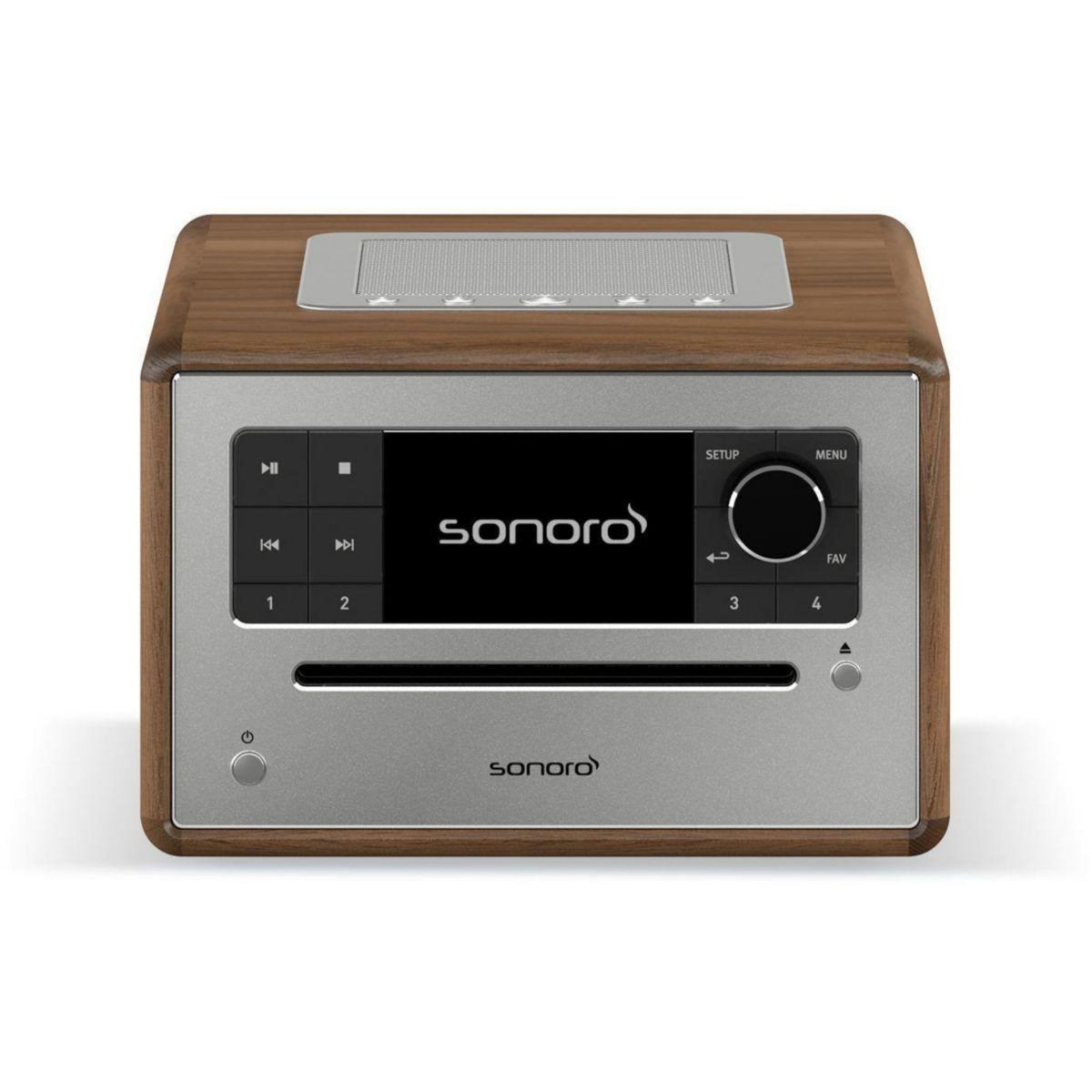 SONORO Chaîne HiFi ELITE Noyer-Argent