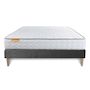 Voir la diapositive 2 : SEPTNUITS Matelas Mémoire de forme + sommier kit gris Memo