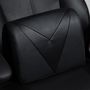 Voir la diapositive 5 : VINSETTO Vinsetto Fauteuil gaming fauteuil de bureau gaming base ronde métal pivotante 360° hauteur réglable coussins intégrés revêtement synthétique noir