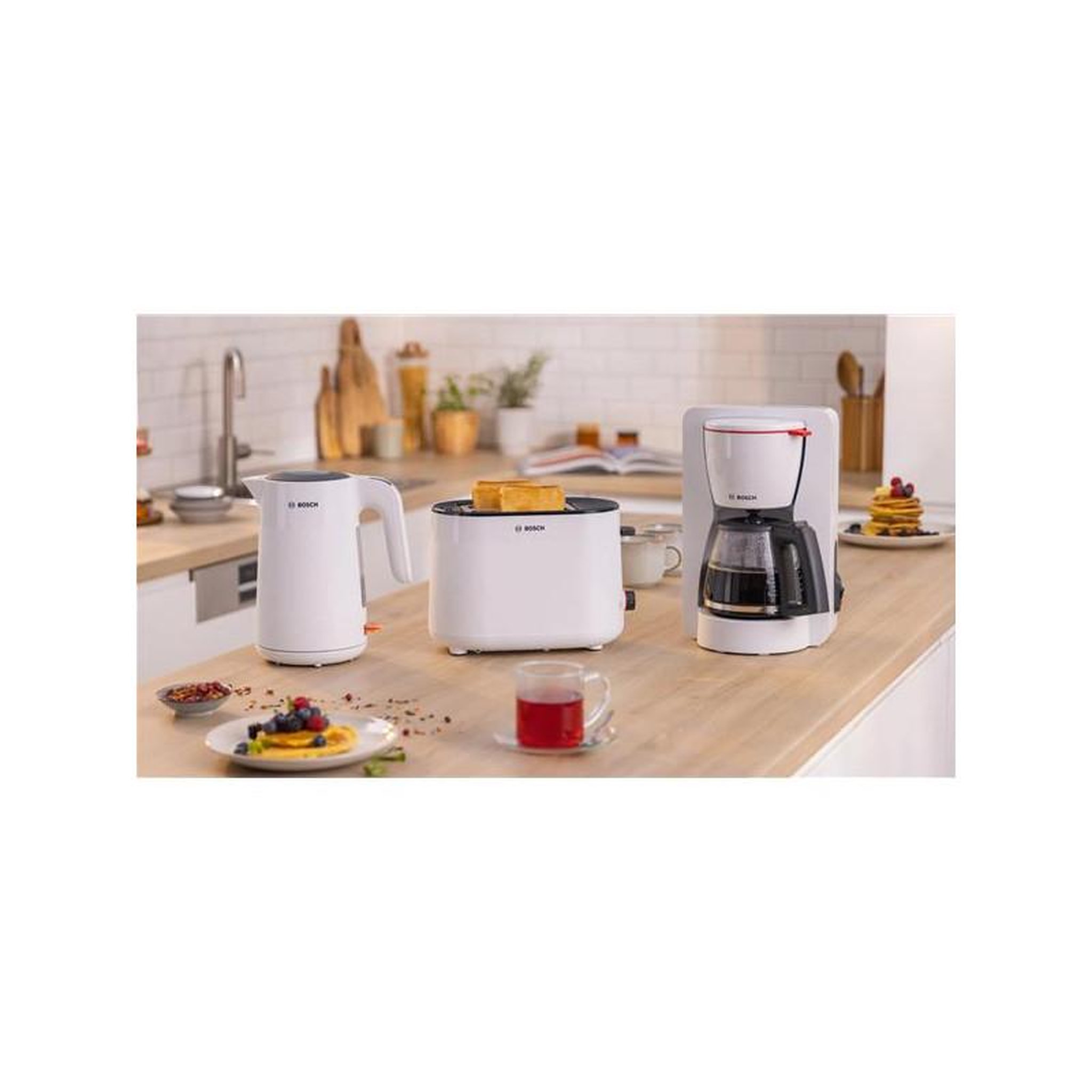 Voir la diapositive 5 : BOSCH Cafetière filtre 15 tasses 1200w blanc - tka2m111