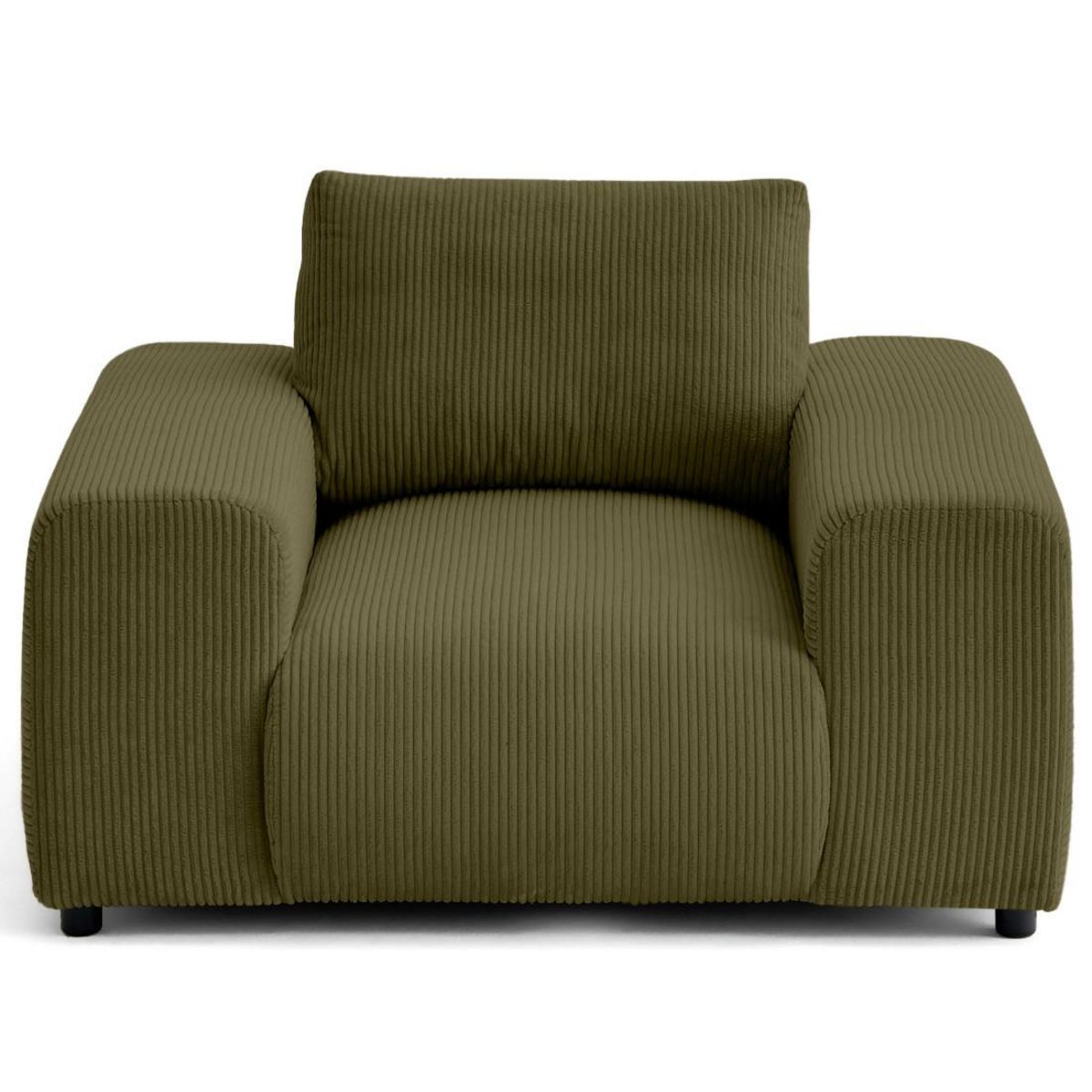 LISA DESIGN Garance - fauteuil en velours côtelé