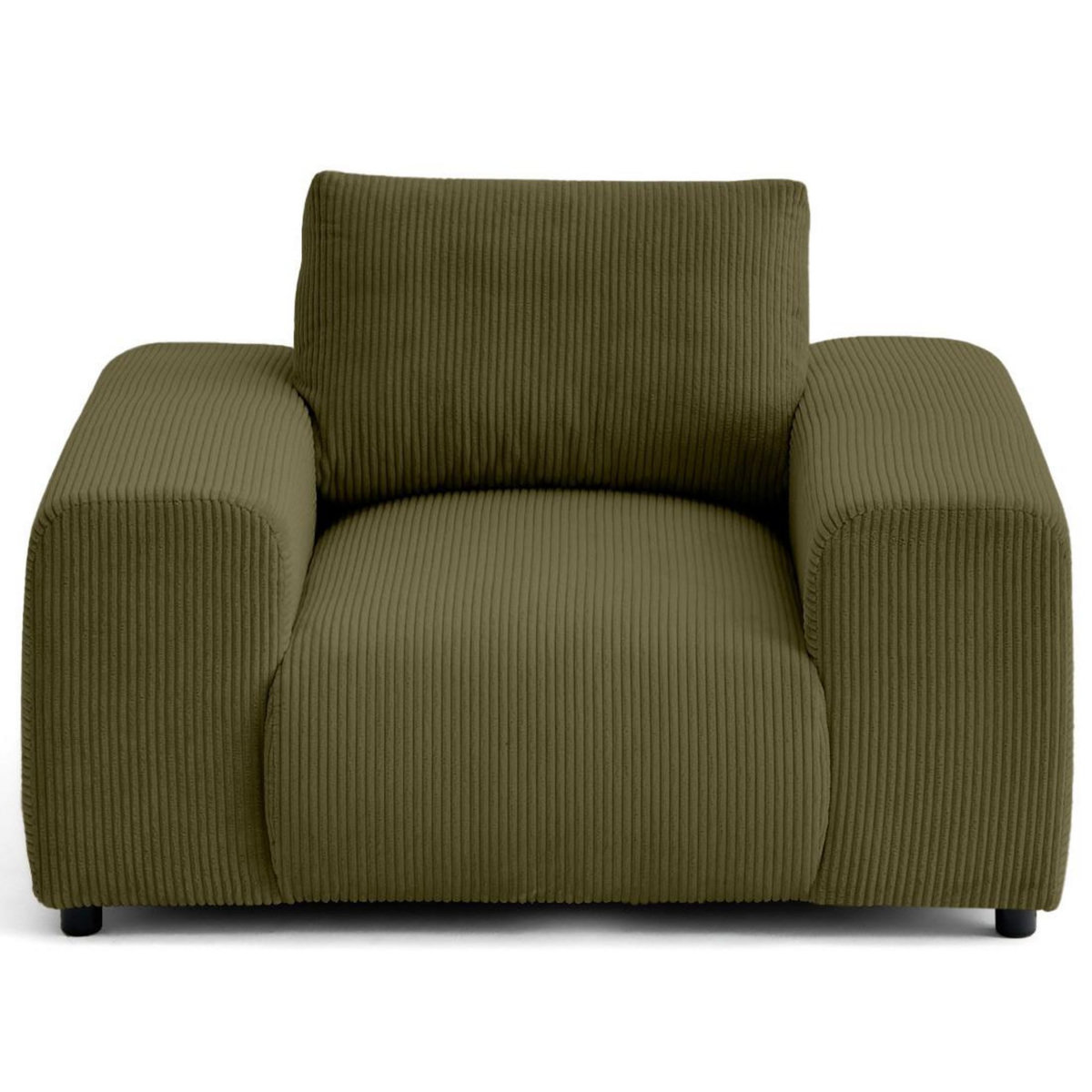 LISA DESIGN Garance - fauteuil en velours côtelé