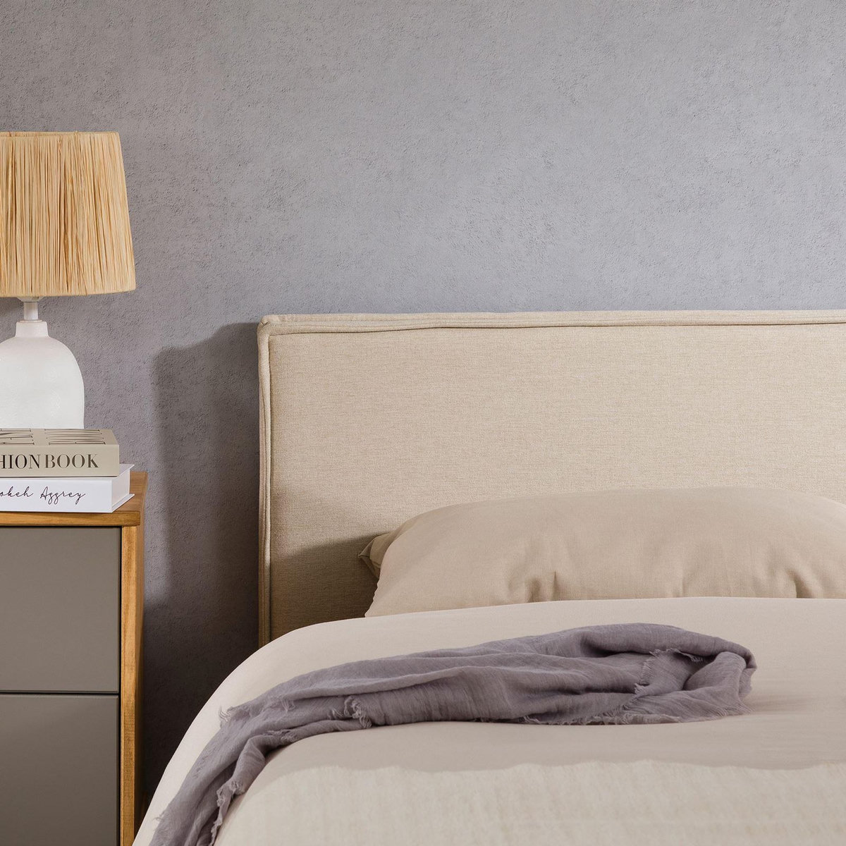 IDIMEX Tête de lit KLAO 160 sur pieds, en tissu