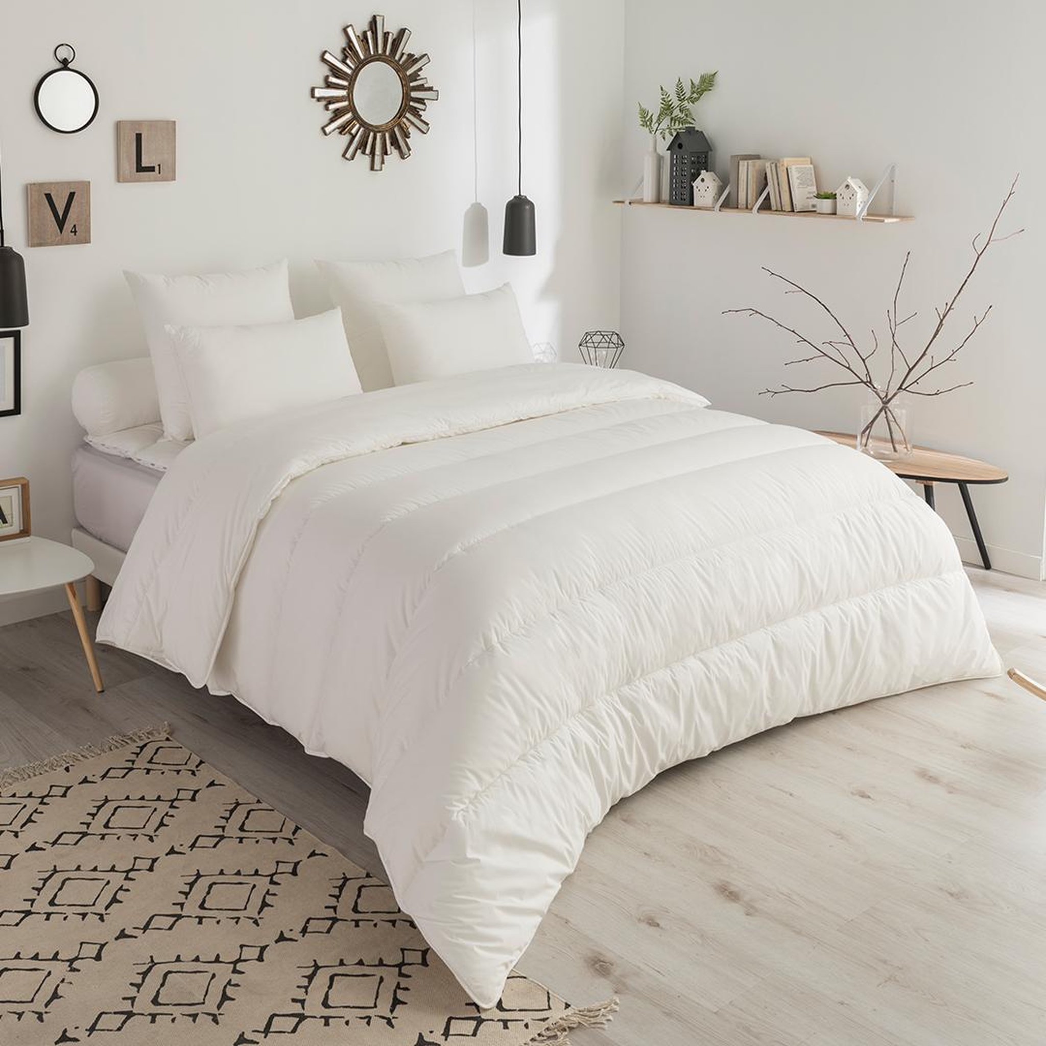 DODO Couette enveloppe coton bio - bien-être extra chaude. Coloris disponibles : Blanc