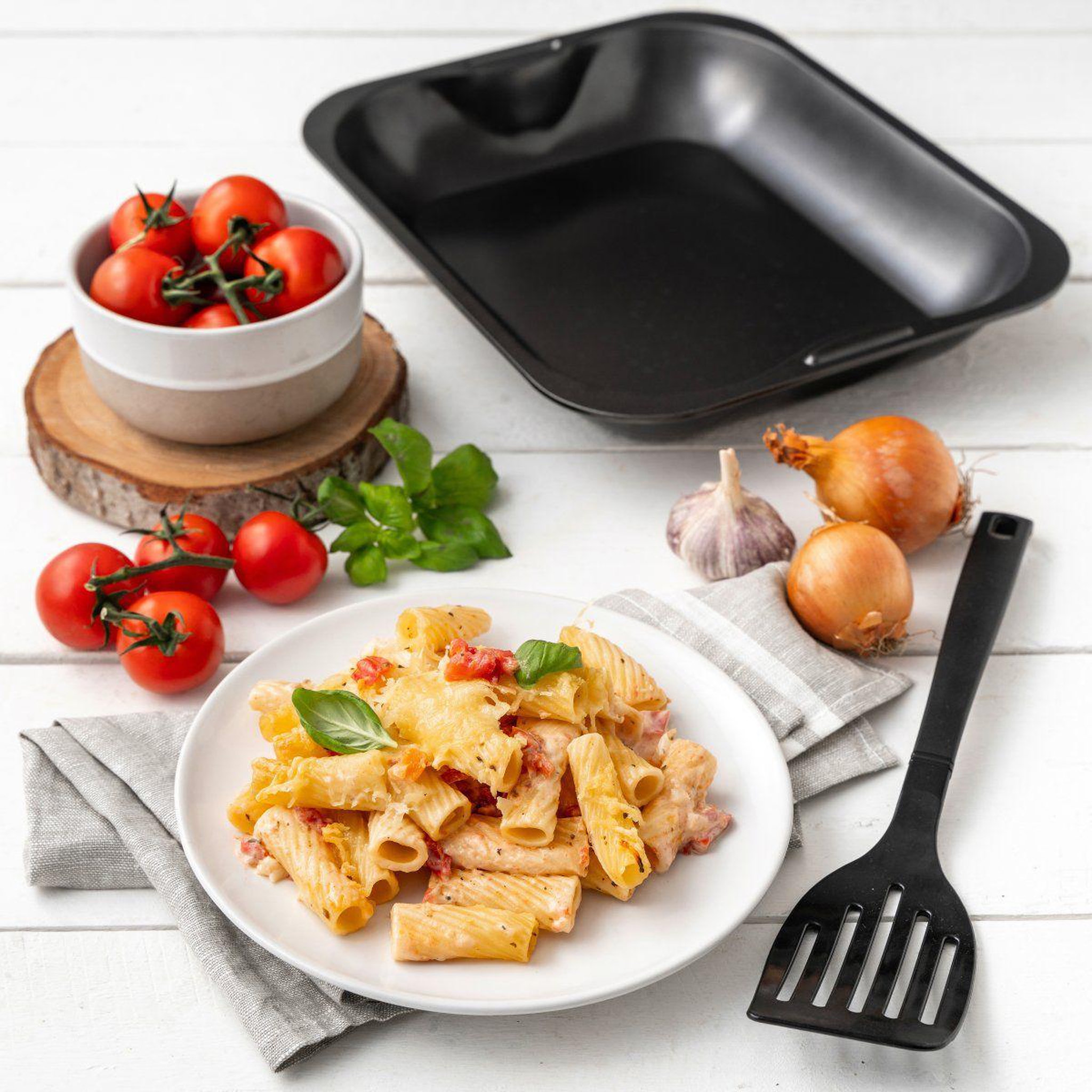 Voir la diapositive 5 : ZENKER Set de 2 plats four 28/23 cm en acier avec 2 ustensiles Zenker Special cooking