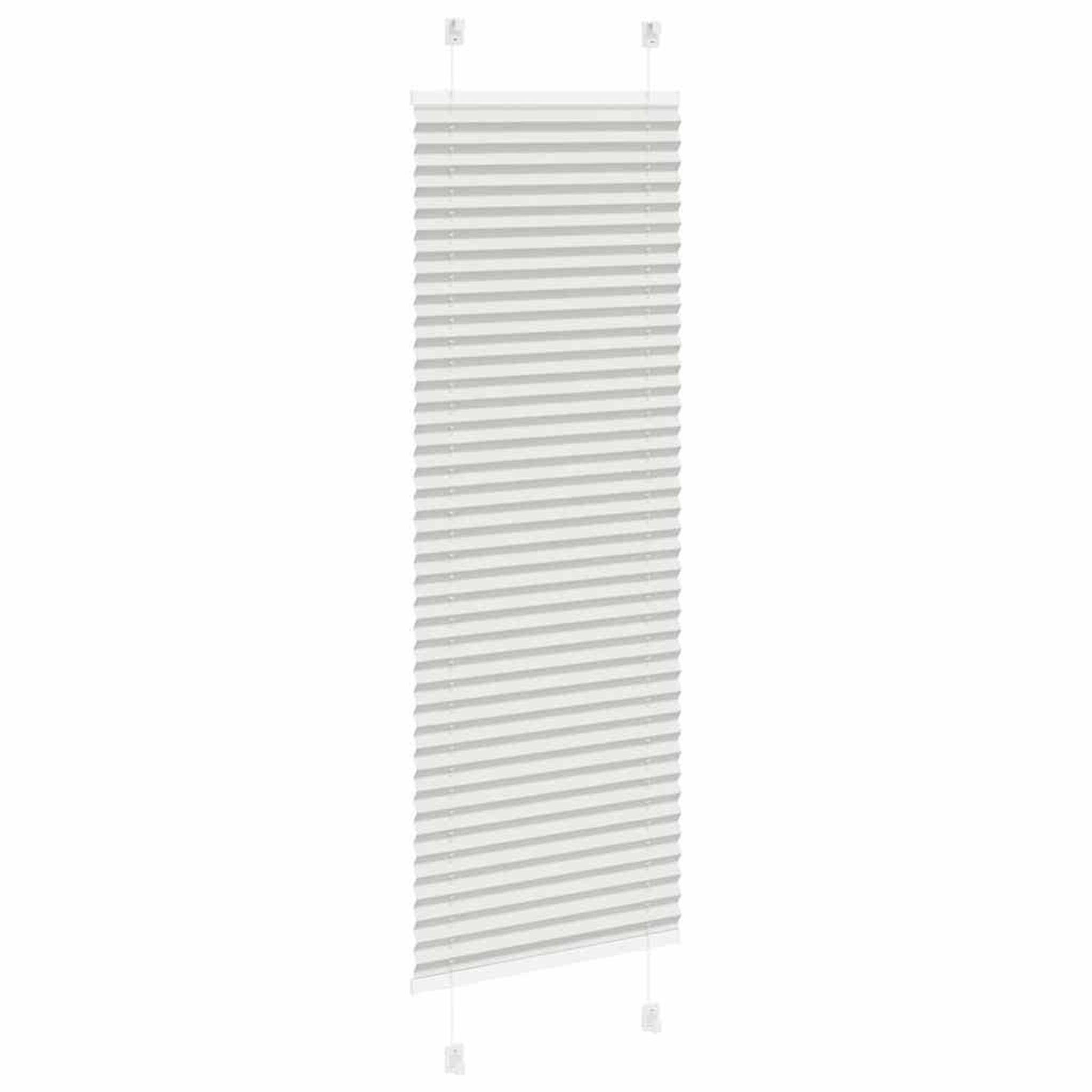 Voir la diapositive 4 : VIDAXL Store plisse gris clair 40x150 cm largeur du tissu 39,4 cm