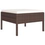 Voir la diapositive 3 : VIDAXL Salon de jardin 10 pcs avec coussins Resine tressee Marron
