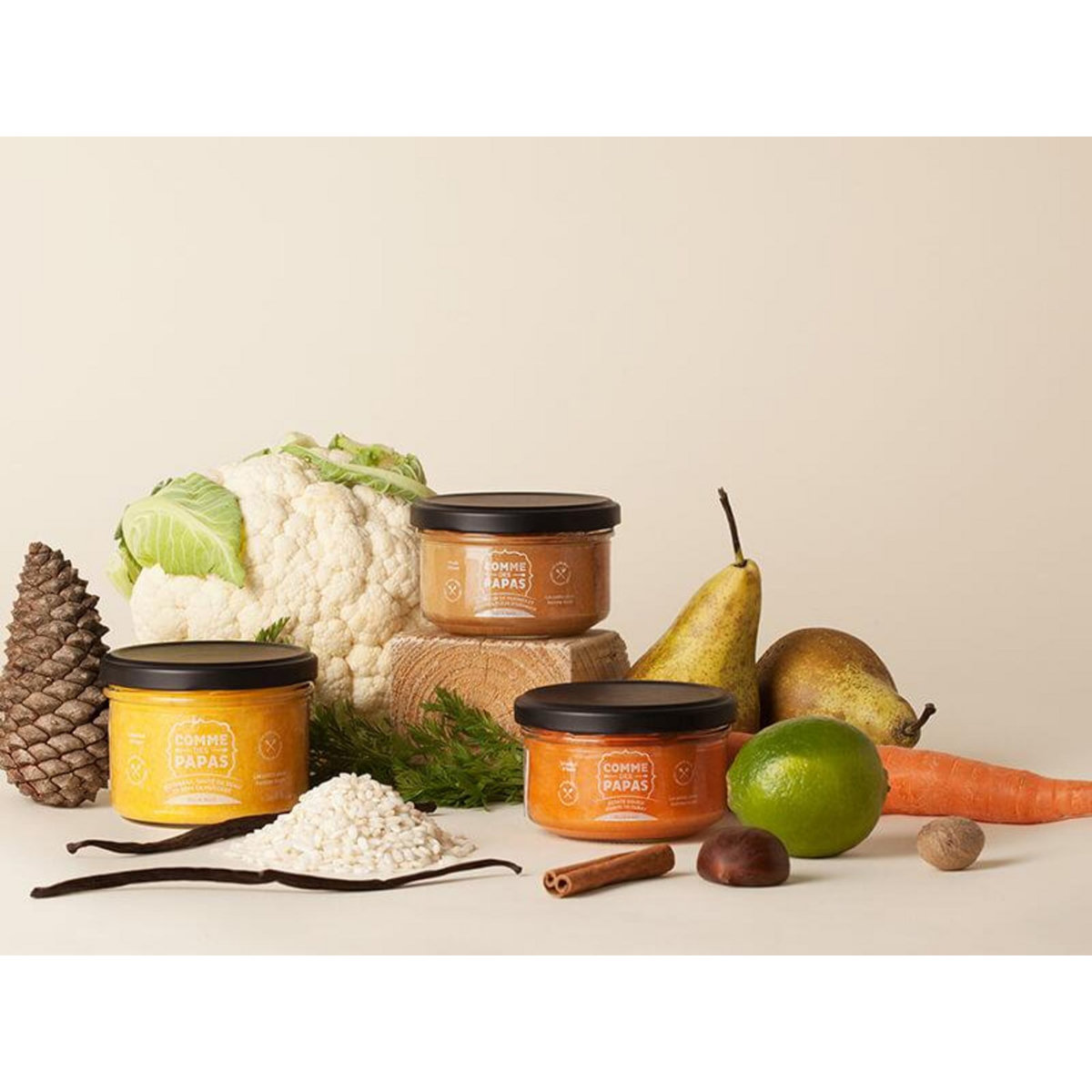 Smartbox Sélection de pots gourmets pour bébé avec glacière et tétine moustache - Coffret Cadeau Gastronomie