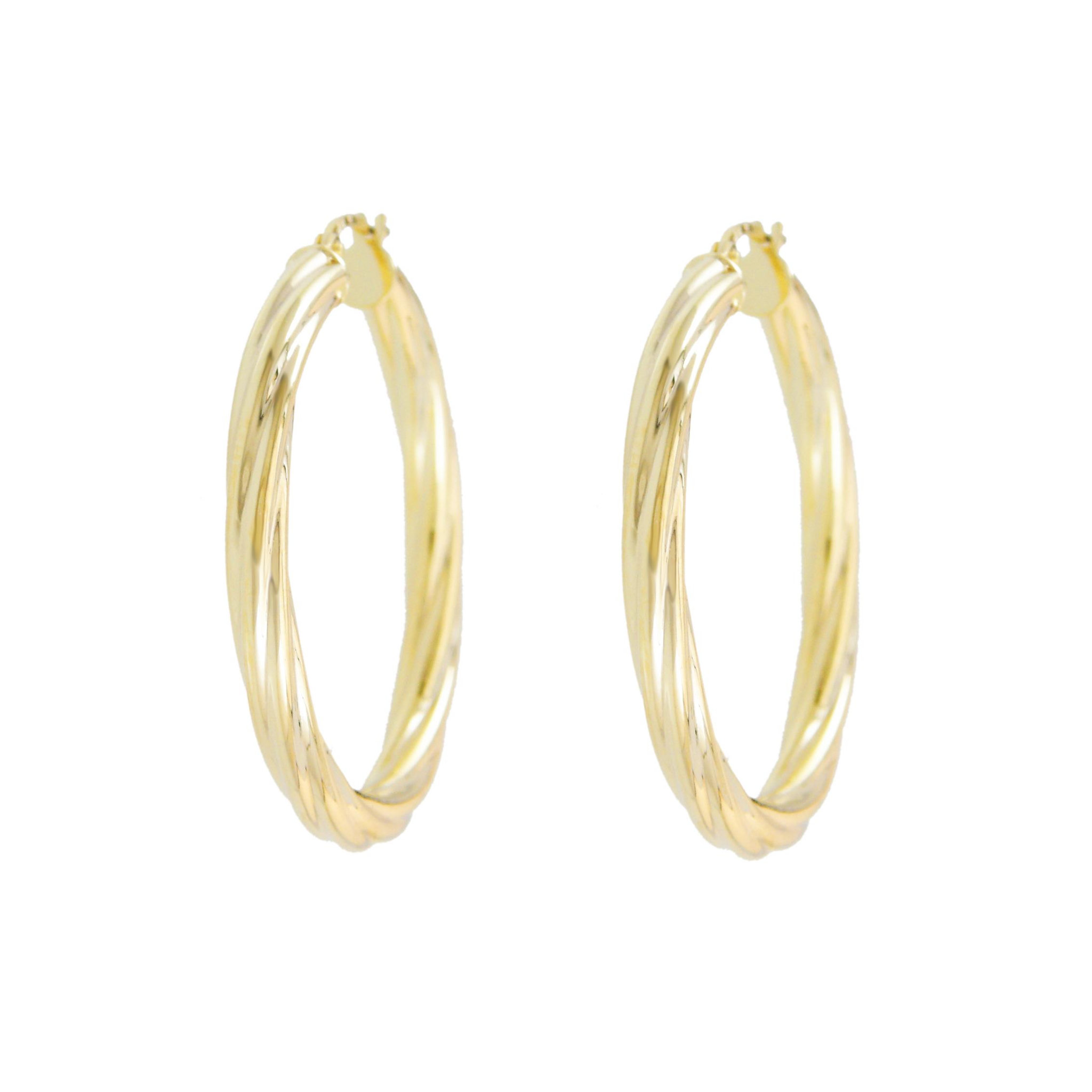 L'ATELIER D'AZUR Boucles d'Oreilles Créoles Or Jaune - Femme