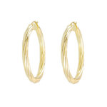 L'ATELIER D'AZUR Boucles d'Oreilles Créoles Or Jaune - Femme