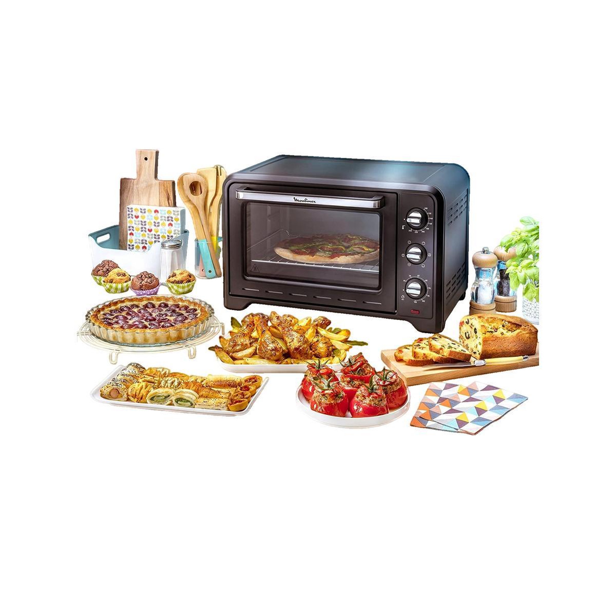 Voir la diapositive 3 : MOULINEX Four électrique Moulinex Optimo OX4448 19 litres