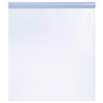 VIDAXL Film de fenetre statique depoli gris transparent 90x2000 cm PVC
