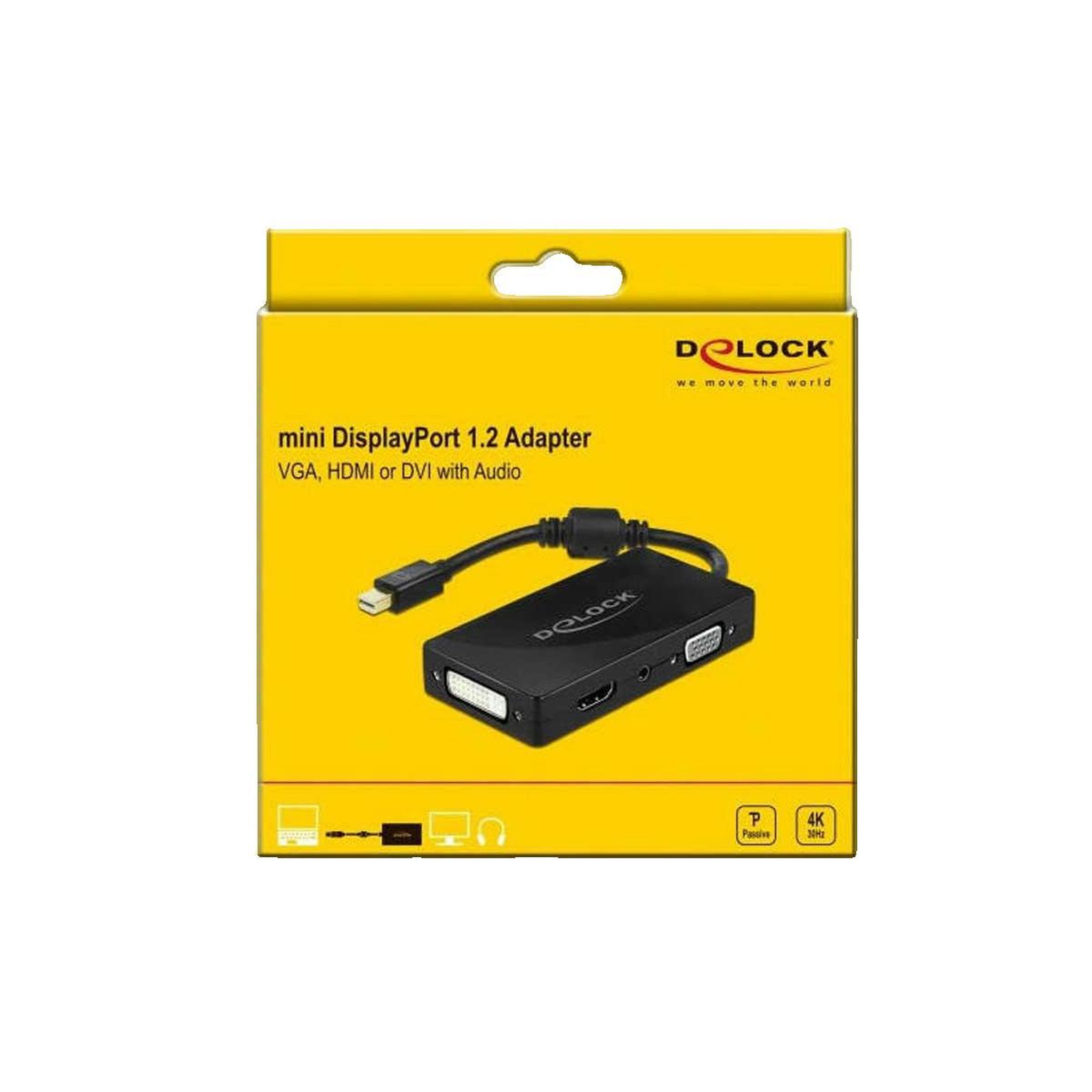 Voir la diapositive 2 : DeLock Adaptateur Mini DisplayPort 1.2 Delock