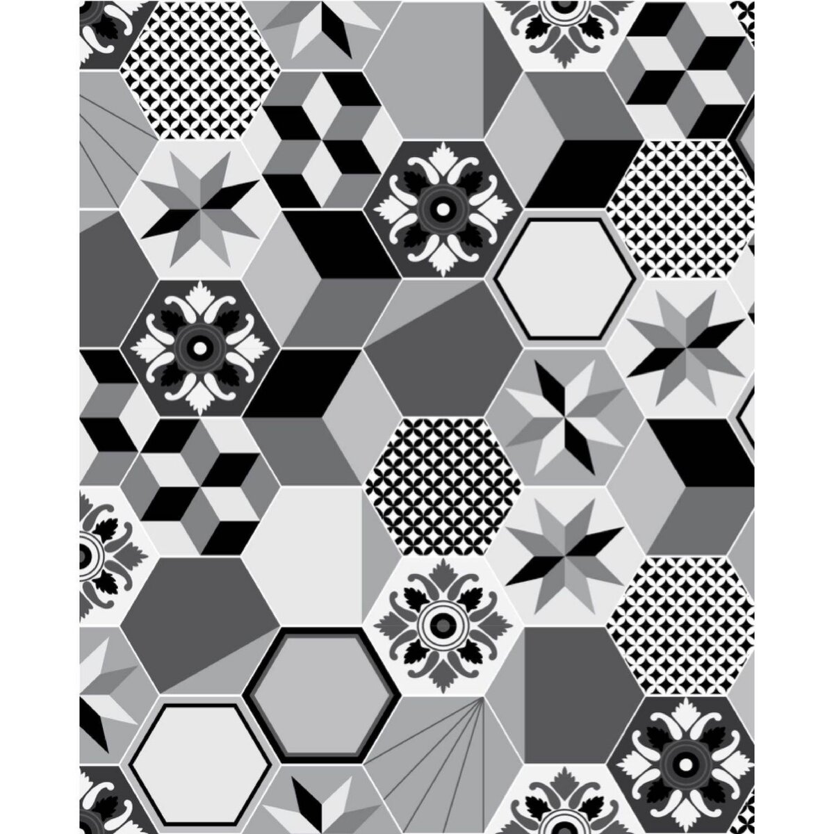 HABITABLE Crédence adhésive carreaux en aluminium Exa