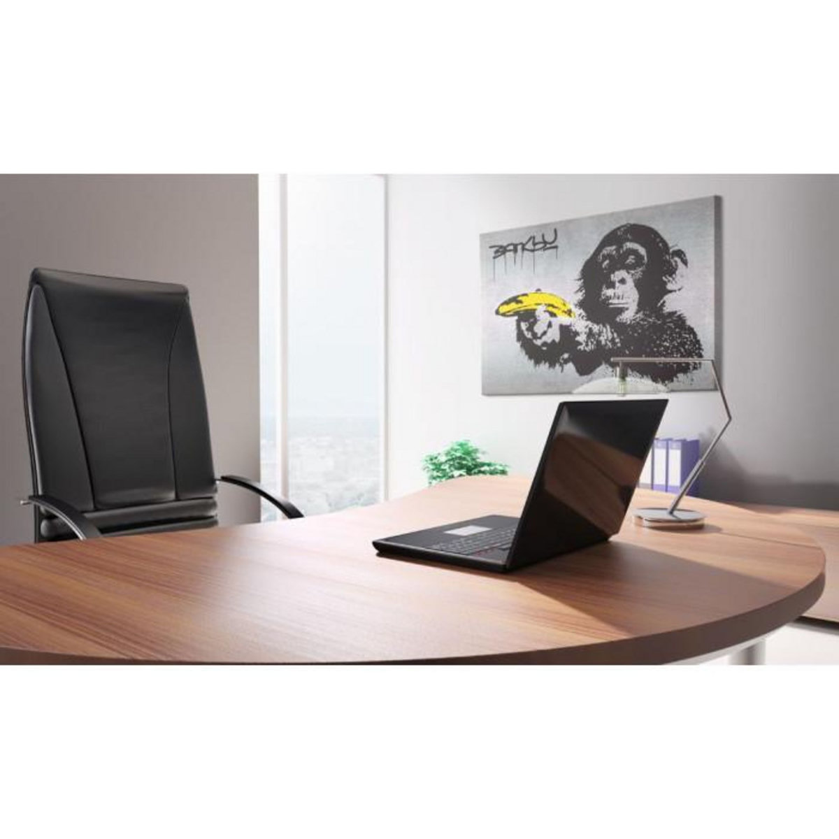 Paris Prix Tableau  Arrête Ou le Singe Va Tirer! - Banksy