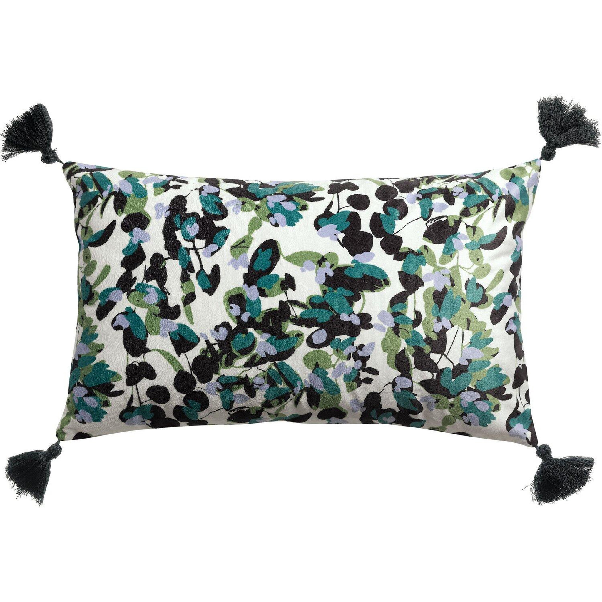 Voir la diapositive 1 : Les Ateliers du Linge Coussin imprime 100% polyester sanae