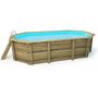 Voir la diapositive 3 : Habitat et Jardin Piscine bois   Florida 130   - 6.57 x 4.57 x 1.31 m +  Bâche à bulles 180 µ + Bâche hiver 280 gr/m²