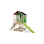 Voir la diapositive 1 : EXIT TOYS Maisonnette en bois pour enfants Loft 500 Vert - Exit Toys