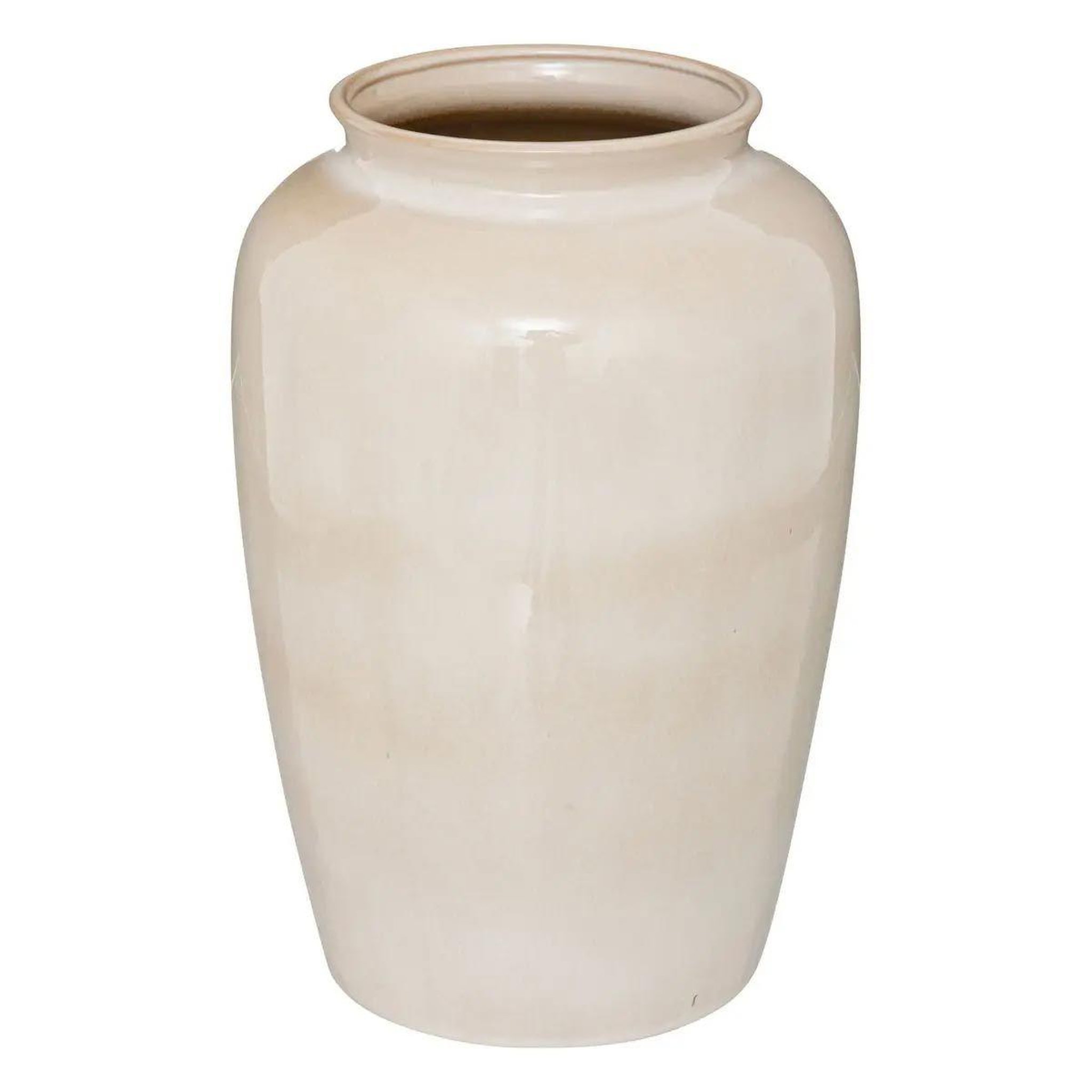 Voir la diapositive 1 : ATMOSPHERA Vase design en céramique  seav  29cm beige