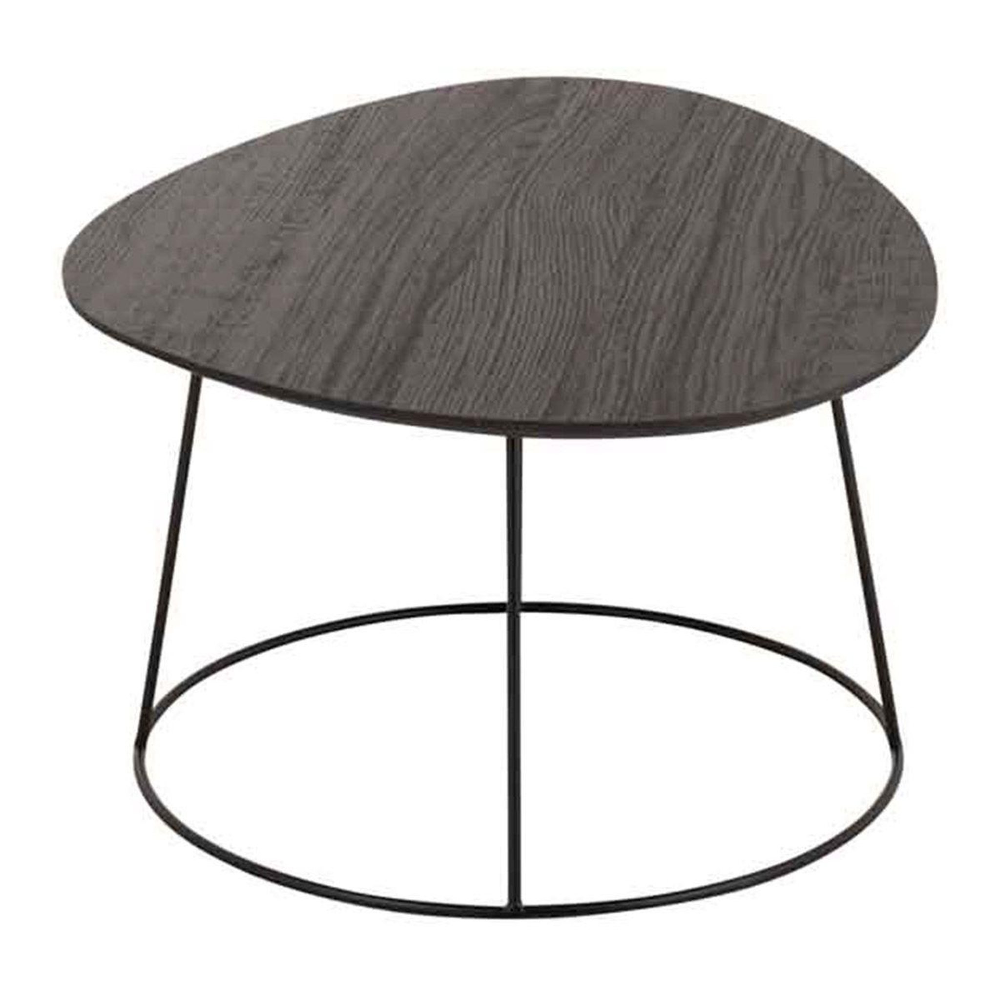 Voir la diapositive 4 : J-LINE Table basse design  mesla  121cm marron foncé