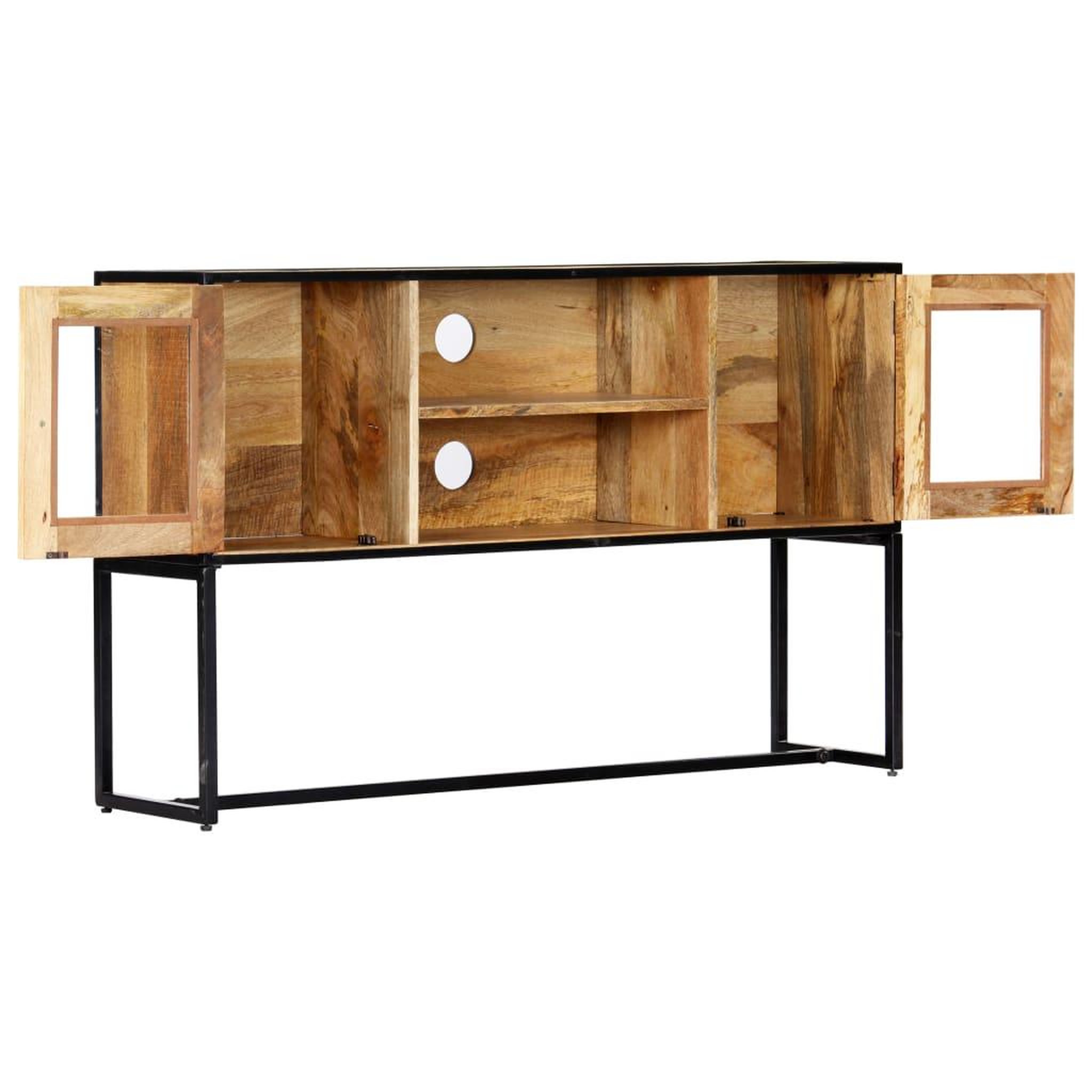 Voir la diapositive 3 : VIDAXL Meuble TV 120x30x75 cm Bois de recuperation massif