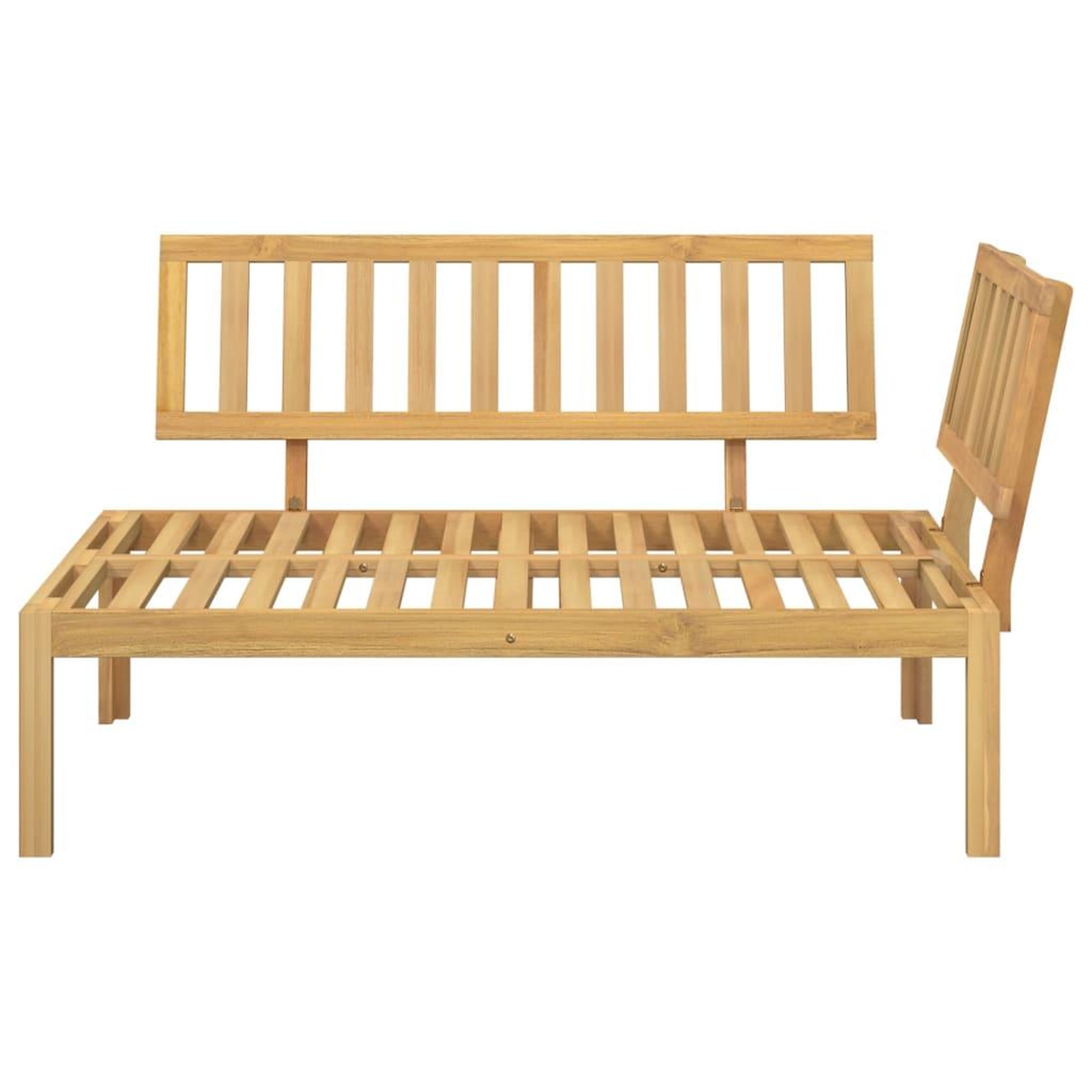 Voir la diapositive 3 : VIDAXL Canape d'angle palette de jardin bois massif d'acacia