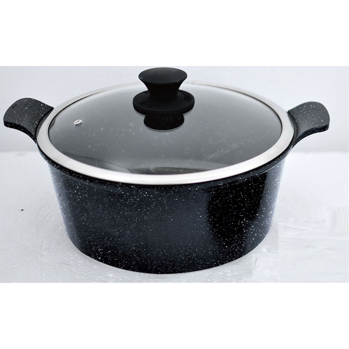 Marmite 24 cm effet pierre