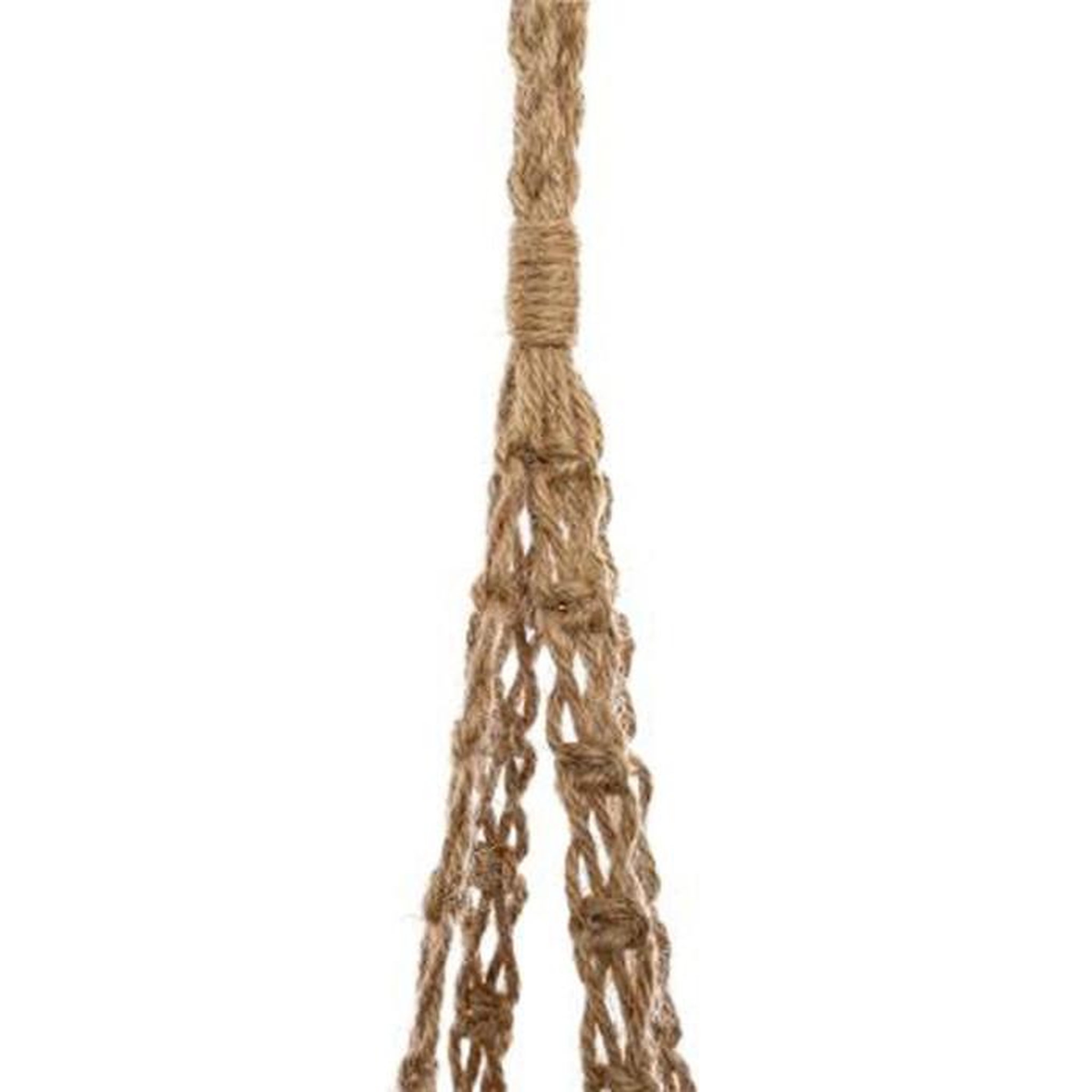 Voir la diapositive 2 : ATMOSPHERA Cache Pot Suspendu  Corde  75cm Naturel