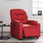 VIDAXL Fauteuil inclinable electrique Rouge Similicuir