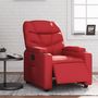 Voir la diapositive 1 : VIDAXL Fauteuil inclinable electrique Rouge Similicuir