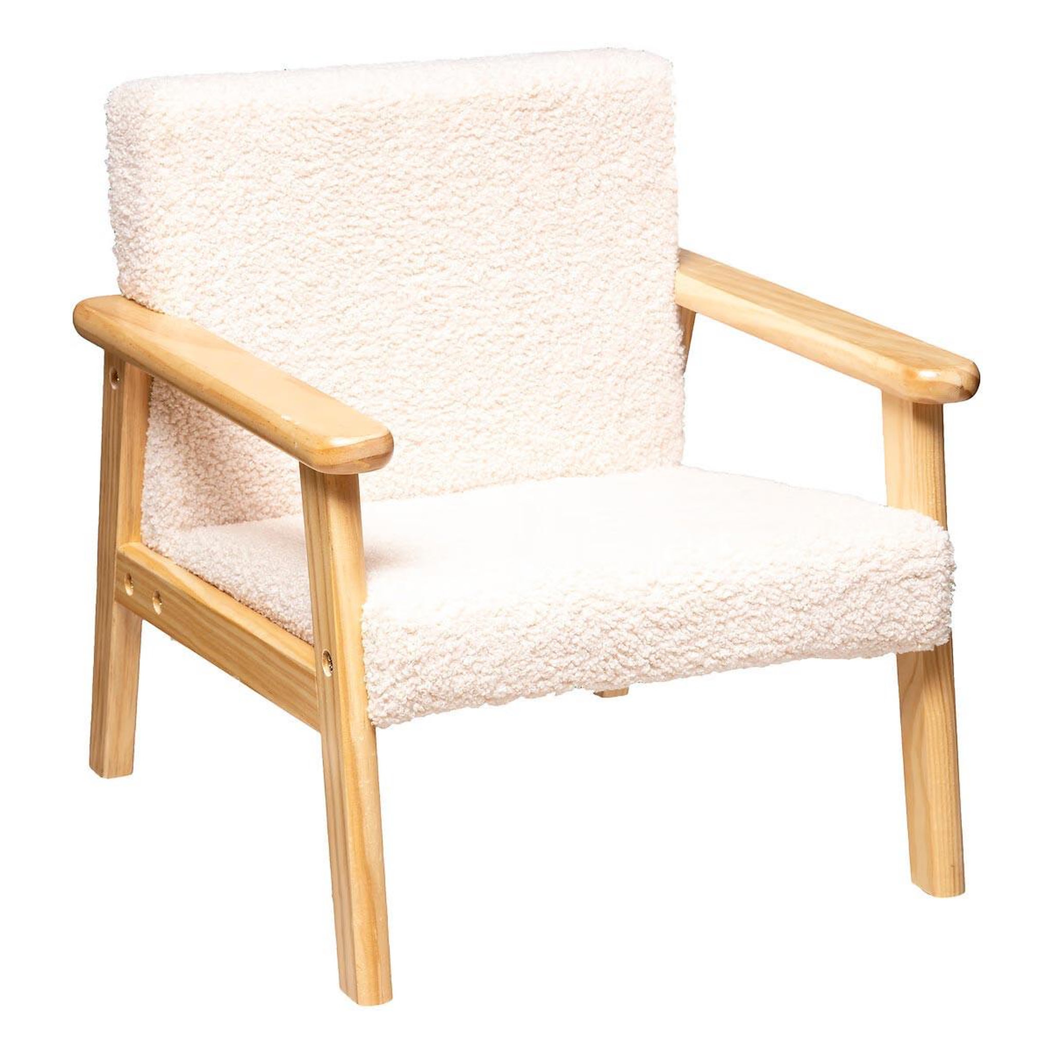 Atmosphera Kids Fauteuil pour enfant  basile  46cm écru