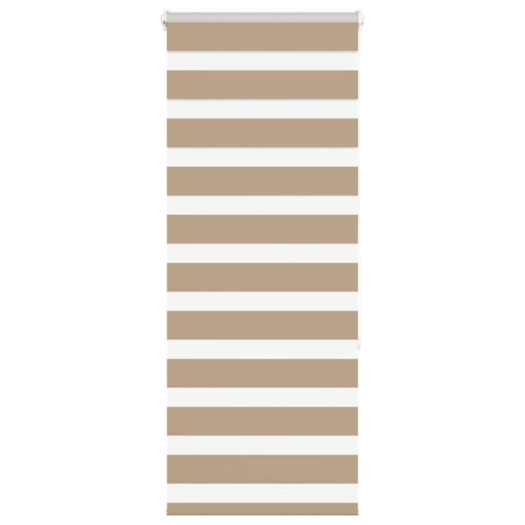 VIDAXL Store zebre marron sable largeur du tissu 55,9 cm polyester