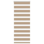 VIDAXL Store zebre marron sable largeur du tissu 55,9 cm polyester