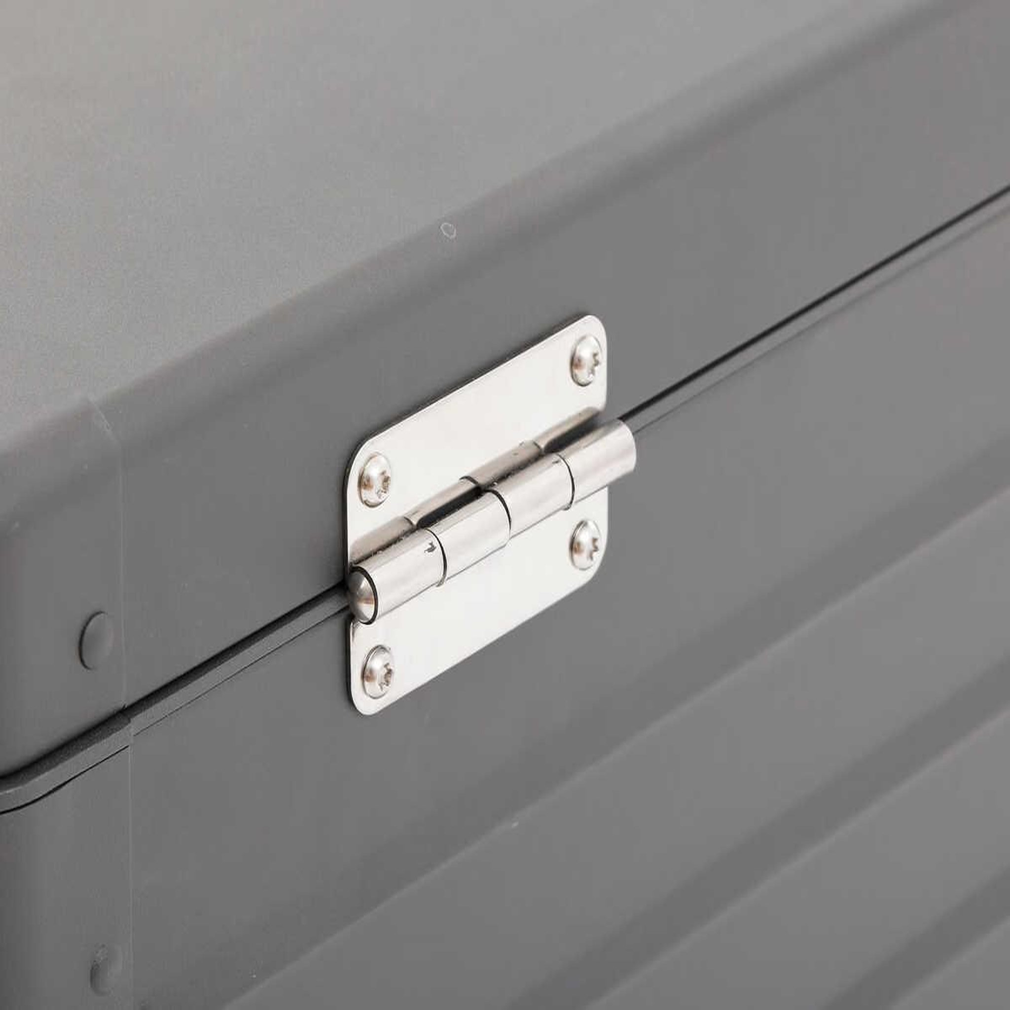 Voir la diapositive 6 : HESPERIDE Coffre de rangement en alu edenio 670 l graphite - hespéride