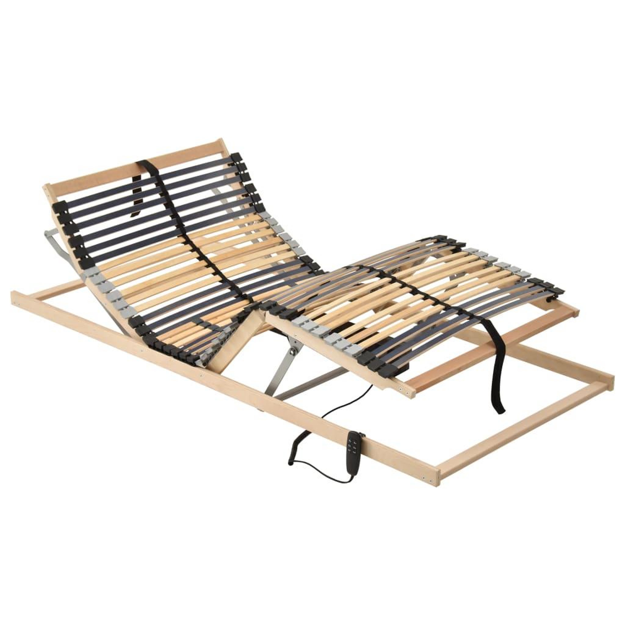 Voir la diapositive 1 : VIDAXL Sommier a lattes electrique sans matelas avec 7 zones 70x200 cm
