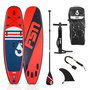 Voir la diapositive 1 : FUSION Paddle Gonflable VULK 9'8 - 299 x 81 x 13 cm - Stand Up Paddle avec pagaie, leash, pompe et sac de transport