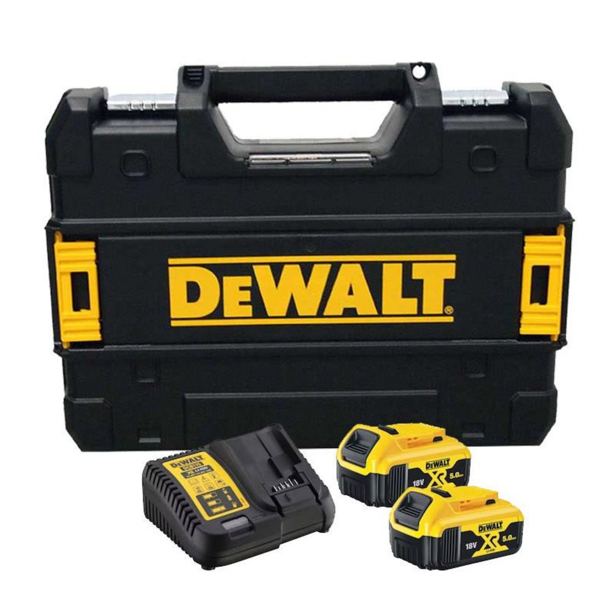Dewalt Fraiseuse à lamelles 18V XR Brushless + 2 batteries 5Ah + chargeur + coffret T STAK DEWALT DCW682P2 QW