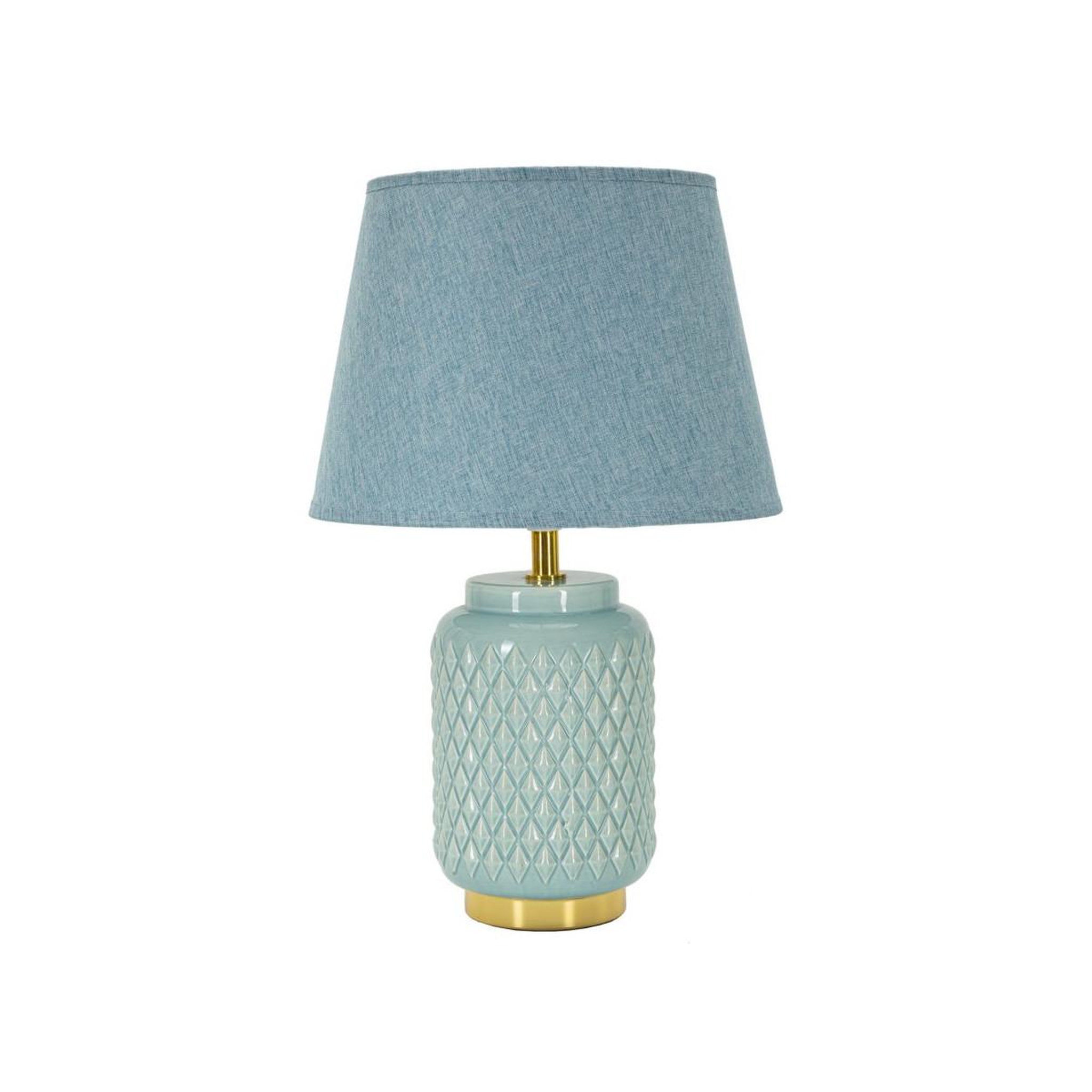 Paris Prix Lampe à poser en céramique  square  44cm turquoise